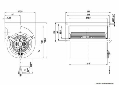 EBM PAPST D2E133-AM47-23 – Radiallüfter 710 m3/h