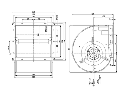 EBM PAPST D4E225CC0102 – Radiallüfter 2215 m³/h